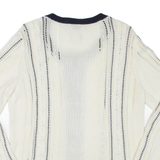 TALBOTS Womens Cardigan Cream Tight Knit L