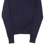 POLO RALPH LAUREN Mens Jumper Blue Tight Knit Wool L