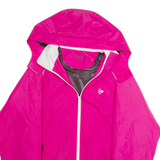 DUNLOP Womens Rain Jacket Pink Hooded S