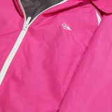 DUNLOP Womens Rain Jacket Pink Hooded S