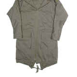 WHISTLES Womens Parka Coat Green Hooded S