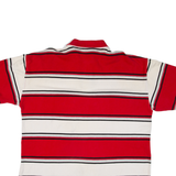AVIREX Mens Polo Shirt Red Striped XL
