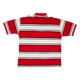 AVIREX Mens Polo Shirt Red Striped XL