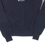CHAMPION Womens Sweatshirt Blue S