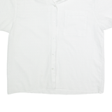 Womens Blouse White V-Neck L
