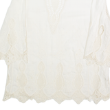Womens Blouse Cream L
