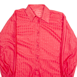 Womens Shirt Red Collared Long Sleeve XL