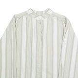 HAMMER Womens Printed Blouse Grey Long Sleeve Striped L