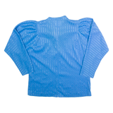 BARRY ARTIST Womens Printed Blouse Blue Long Sleeve Striped L