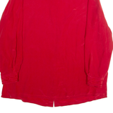 VALENTINE Womens Shirt Red Collared Long Sleeve XL
