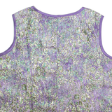 Womens Printed Top Purple Sleeveless Crazy Pattern L