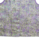Womens Printed Top Purple Sleeveless Crazy Pattern L