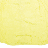 Womens Top Yellow V-Neck Sleeveless Viscose Floral M