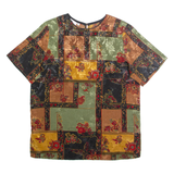 VALENTINE Womens Printed Top Green Floral L