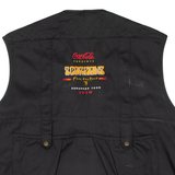 OUTDOOR VEST Scorpions European Tour Mens Gilet Black 90s XL