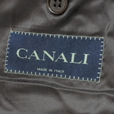 CANALI Mens Blazer Jacket Brown Knit Wool XL