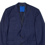 JOOP! Mens Blazer Jacket Blue Knit Wool M