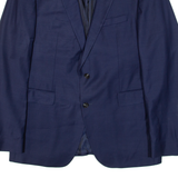 JOOP! Mens Blazer Jacket Blue Knit Wool M