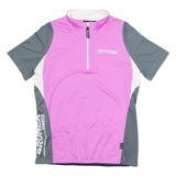 BRUNEX 1/4 Zip Womens Polo Shirt Pink XL