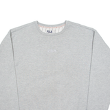 FILA Glittery Womens Sweatshirt Grey 2XL