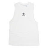 ADIDAS ORIGINALS Womens Vest White Sleeveless Crew Neck UK 8