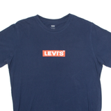 LEVI'S Mens T-Shirt Blue Crew Neck L
