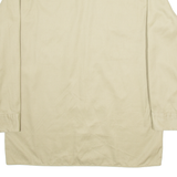 DICKIES Mens Worker Shirt Beige Long Sleeve 2XL