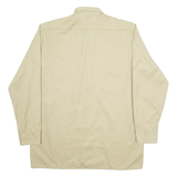 DICKIES Mens Worker Shirt Beige Long Sleeve 2XL