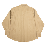 WRANGLER Mens Worker Shirt Brown Long Sleeve 2XL