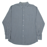 NAUTICA Mens Shirt Green Check Long Sleeve L