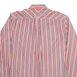 TOMMY HILFIGER Mens Shirt Red Striped Long Sleeve L