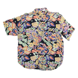 Mens Shirt Black Floral L