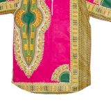 Mens Shirt Pink Crazy Pattern L