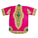 Mens Shirt Pink Crazy Pattern L