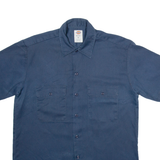 DICKIES Mens Worker Shirt Blue M