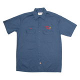 DICKIES Indiana Beach Mens Worker Shirt Blue L