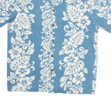 HAWAIIAN SHIRT CO Mens Hawaiian Shirt Blue Floral M