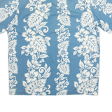 HAWAIIAN SHIRT CO Mens Hawaiian Shirt Blue Floral M