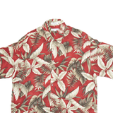 PIERRE CARDIN Mens Hawaiian Shirt Red Floral XL