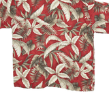 PIERRE CARDIN Mens Hawaiian Shirt Red Floral XL