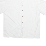 TWO PALMS Mens Plain Shirt White L