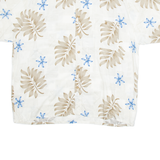 PURITAN Mens Hawaiian Shirt Beige Viscose Floral XL