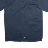DICKIES Mens Worker Shirt Blue M