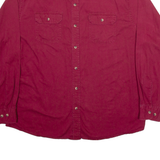 WRANGLER Mens Worker Shirt Red Long Sleeve XL