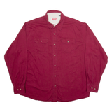 WRANGLER Mens Worker Shirt Red Long Sleeve XL