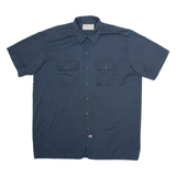 DICKIES Mens Worker Shirt Blue XL