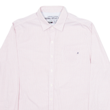 REPLAY Mens Plain Shirt Pink Long Sleeve M