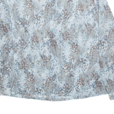 VIVINA Womens Shirt Grey Crazy Pattern Long Sleeve M