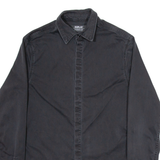REPLAY Mens Plain Shirt Black Long Sleeve S