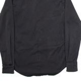 REPLAY Mens Plain Shirt Black Long Sleeve S